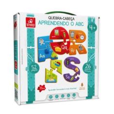 Quebra-Cabeça Aprendendo o ABC 52 PÇ  Brincadeira de Criança 2228