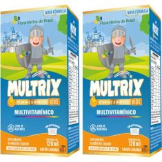KIT 2X MULTRIX (Xarope Infantil com Vitaminas de A a Z) 120ml - Flora Nativa Sabor:Laranja