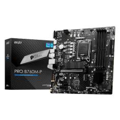 Placa Mãe MSI PRO B760M-P (LGA 1700 - DDR5 6800) - USB 3.2 - Slot M.2 com Dissipador - Micro ATX