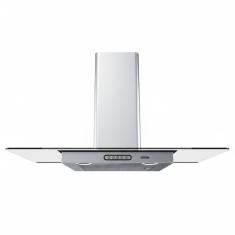 Coifa De Parede 90cm Vidro Reto Duto Slim Fogatti Inox