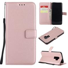 Capa flip para celular Samsung Galaxy S9 Plus, capa carteira para Samsung Galaxy S9 Plus, compartimentos para cartões, suporte magnético para cartão, couro PU protetor [TPU à prova de choque] capa flip com alça de pulso