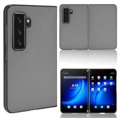 Capa compatível com Microsoft Surface Duo 2, capa flip de couro com compartimento para cartão, design de carteira, capa flip estável