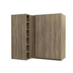 Armário Aéreo p/ Cozinha Canto Maxxi G768 c/ 1 Porta 98cm Nogal - Kapp