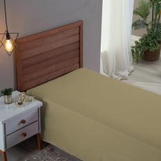 Roupa Cama Solteiro 300 Fios Lençol Virol Sem Elástico de Algodão - MF