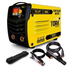 Maquina De Solda Inversora Tork Bivolt KAB 150a Micro Mma Tig