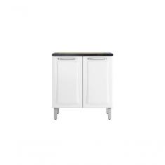 Balcão Cozinhas Itatiaia Tarsila para Cooktop 5 Bocas 2 Portas Branco