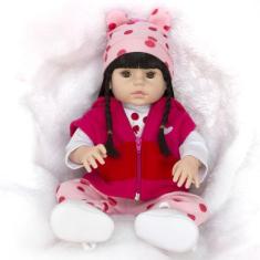 Bebê Reborn Menina Baby Girafinha Morena Pode Dar Banho - Cegonha Rebo