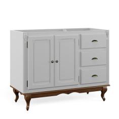 Balcão para Pia de Cozinha Hannover de Madeira com 2 Portas e 3 Gaveta