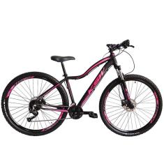 Bicicleta Aro 29 KSW MWZA 2020 Feminino 21v Freio a Disco Preto com Rosa 15