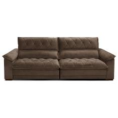 Sofá 2,48 Metros Retrátil e Reclinável Gralha Azul Venetto 3 Lugares Disa Móveis