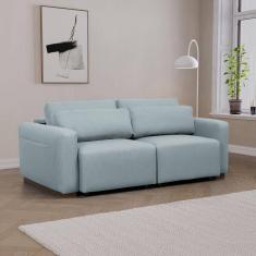 Sofá Essence Retrátil 2 Lugares 180cm Tecido Pet Friendly CabeCasa MadeiraMadeira Verde