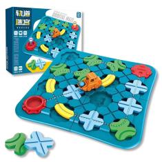 Jogo educativo de quebra-cabeça de tabuleiro Road Builder Winbar Kids 3-8 Y