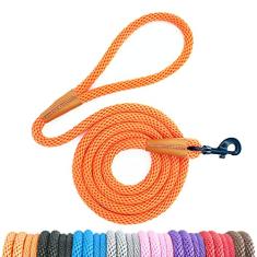 lynxking Coleira de adestramento para cães com corda de 6 m, 1,8 m, resistente, trançada, para cães pequenos, médios e grandes