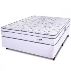 Cama Box Casal Colch o Molas Ensacadas Com Pillow E Box Courv