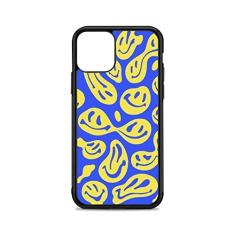 Capa de telefone de silicone antiderrapante Smiley para iPhone 12 mini 11 pro XS Max X XR 6 7 8 plus Capa protetora anti-colisão TPU, A1, para iPhone 12 mini