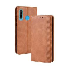 Capa para Huawei Honor 20 Lite, capa flip carteira de couro para Huawei Honor 20 Lite, capa magnética retrô para celular, capa carteira com compartimentos para cartões