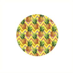 Sousplat Abacaxi Chevron - NSW, com base, 1 Peça