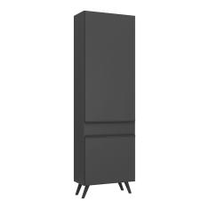 Paneleiro 2 Portas 62cm Veneza Multimóveis V3746 Preto Preto
