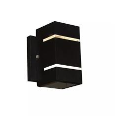 Arandela Dois Fachos Frisos Efeito Uso Externo 1401 - Preto