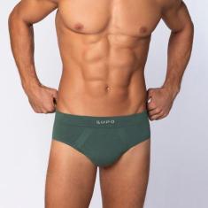 Cueca Lupo Slip Micromodal Sem Costura 681-001, Oliva, GG