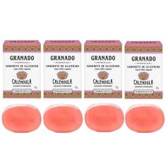 Kit 4 Sabonete Phebo Granado Calêndula Terrapeutics Glicerina Vegetal 