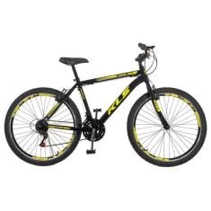 Bicicleta Aro 26 Alum Kls Sport Gold Freio V-Brake Mtb 21V-Masculino