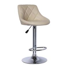 Banqueta Giratória Milano Bege - Mobly