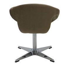 Poltrona Estofada Delice Com Base X Aço Cromado Tramontina