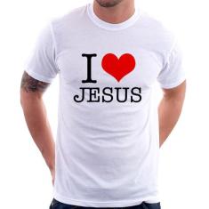 Camiseta I Love Jesus - Foca Na Moda