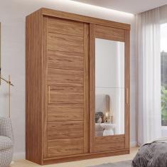 Guarda-roupa Solteiro 3 Portas de Correr 3 Gavetas sem Pés 100% Mdf Dubai Espresso Móveis Cinamomo