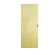 Folha Lisa Mescla Fechadura Alavanca Externa  e Dobradiça  80 x 210 Natural