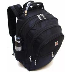 Mochila Bolsa Reforçada Notebook Impermeável Alça Cabo Aço - Import
