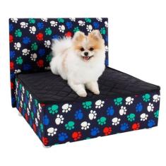 Cama Box Caminha Pet Com Cabeceira Para Cachorros e Gatos Luxo - BF Co