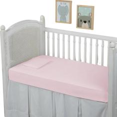 Lençol Berço 200 Fios 100% Algodão 2 Peças Toque Macio Liso - DONNA MA