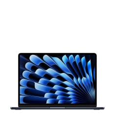 Apple Macbook Air 13", M4, com CPU de 10 núcleos, GPU de 8 núcleos, 16GB RAM, 256GB SSD - Meia-noite