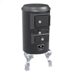 Fogão a Lenha Venax Salamandra 80 Com Corpo Esmaltado E Saída Nas Costas