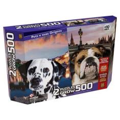 Puzzle Duplo 500 Pecas - Pets e Suas Origens GROW