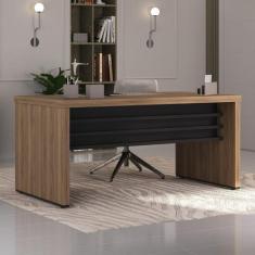 Mesa Elegante para Escritório Executivo em Tamburato 158,5cm - Artany