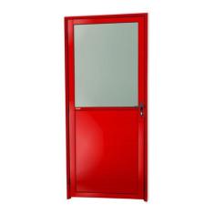 Porta Meia Lambril Meia Vidrão Super 25 Vidro Boreal 210cm X 90cm Brim