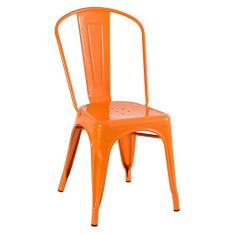 Loft7, Cadeira Iron Tolix - Metal - Design industrial - Vintage - Laranja
