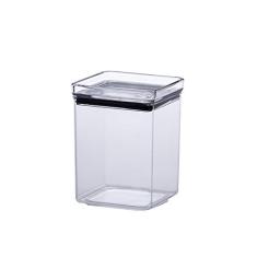 Kit 2 Pote Hermético Tampa Acrílico Porta Mantimento 1 L