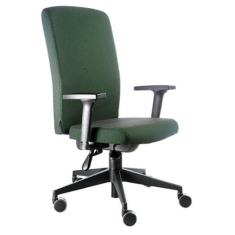 Cadeira Presidente Espaldar Alto Linha Alpha Verde - Design Office Móv