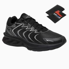 Tênis Masculino Esporte Cadarço Academia Macio Corrida Dia a Dia + Carteira-Masculino