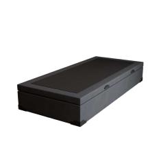 base para cama box solteiro martin premium com baú suede (47x88x188) grafite