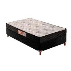 Cama Box Solteiro: Colchão Espuma D33 Paropas Pasquale + Base CRC Sued