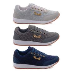 Tênis Para Academia Corrida Macio Caminhar Combo 3 Pares - Vanelli, 37