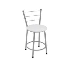 Banqueta Baixa Banquinho Com Encosto Para Cozinha Bar Balcão Varanda A