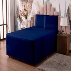 Lençol Luva Para Cama Box Conjugada King Malha Resistente Com Elástico