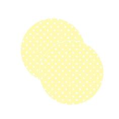 Sousplat Poá Amarelo - NSW, com base, 2 Peças