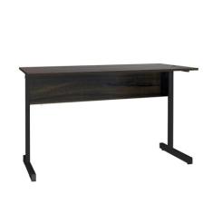 Mesa de Escritório Secretária Pé Metálico sem Gaveta com 1 passa fio -